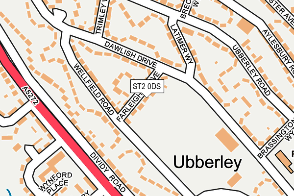 ST2 0DS map - OS OpenMap – Local (Ordnance Survey)