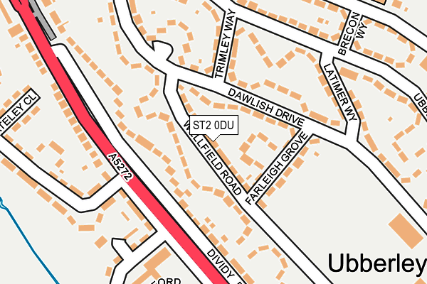 ST2 0DU map - OS OpenMap – Local (Ordnance Survey)