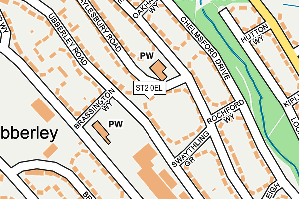 ST2 0EL map - OS OpenMap – Local (Ordnance Survey)