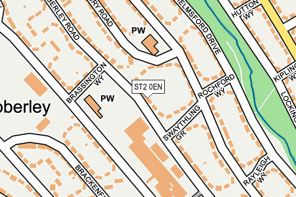 ST2 0EN map - OS OpenMap – Local (Ordnance Survey)