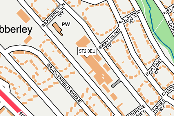 ST2 0EU map - OS OpenMap – Local (Ordnance Survey)