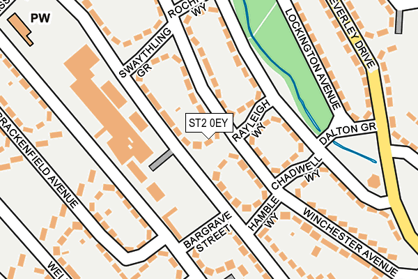 ST2 0EY map - OS OpenMap – Local (Ordnance Survey)