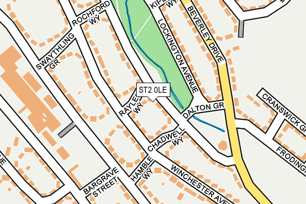 ST2 0LE map - OS OpenMap – Local (Ordnance Survey)