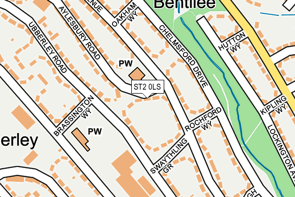 ST2 0LS map - OS OpenMap – Local (Ordnance Survey)