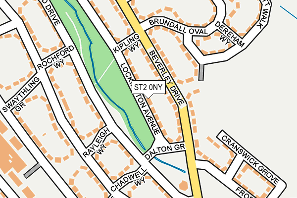 ST2 0NY map - OS OpenMap – Local (Ordnance Survey)