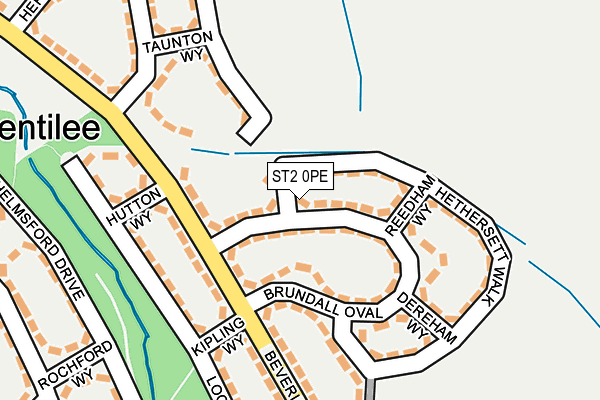 ST2 0PE map - OS OpenMap – Local (Ordnance Survey)