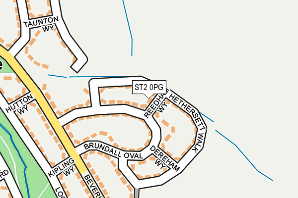 ST2 0PG map - OS OpenMap – Local (Ordnance Survey)