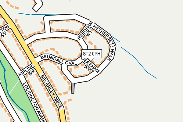 ST2 0PH map - OS OpenMap – Local (Ordnance Survey)