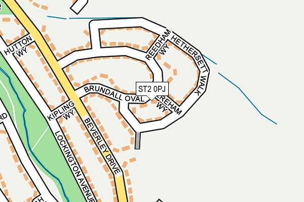 ST2 0PJ map - OS OpenMap – Local (Ordnance Survey)