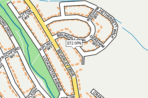 ST2 0PN map - OS OpenMap – Local (Ordnance Survey)