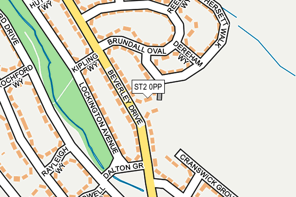 ST2 0PP map - OS OpenMap – Local (Ordnance Survey)