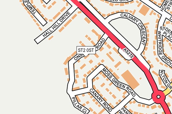 ST2 0ST map - OS OpenMap – Local (Ordnance Survey)