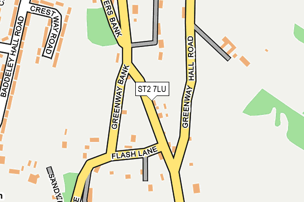 ST2 7LU map - OS OpenMap – Local (Ordnance Survey)