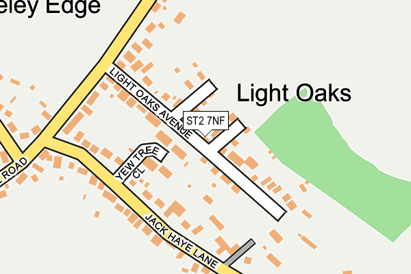 ST2 7NF map - OS OpenMap – Local (Ordnance Survey)