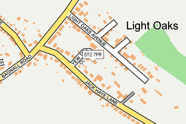 ST2 7PR map - OS OpenMap – Local (Ordnance Survey)
