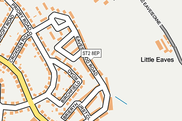 ST2 8EP map - OS OpenMap – Local (Ordnance Survey)