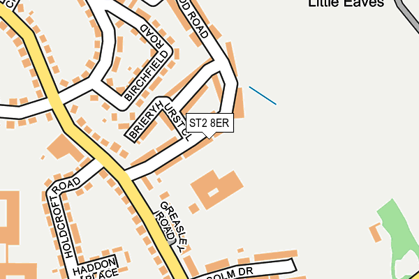 ST2 8ER map - OS OpenMap – Local (Ordnance Survey)