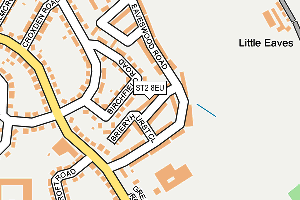 ST2 8EU map - OS OpenMap – Local (Ordnance Survey)