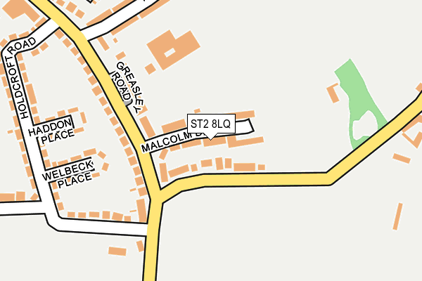 ST2 8LQ map - OS OpenMap – Local (Ordnance Survey)