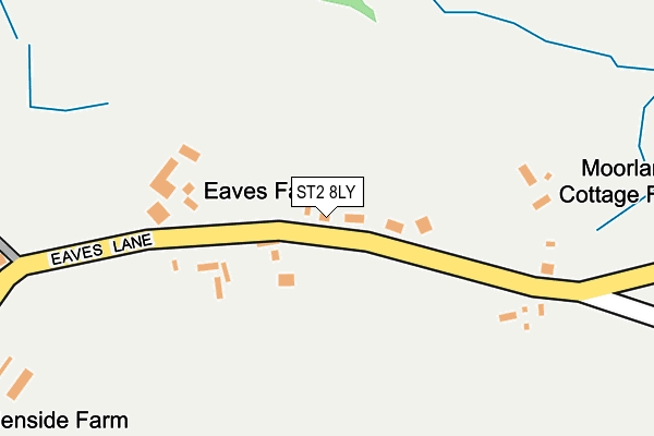 ST2 8LY map - OS OpenMap – Local (Ordnance Survey)