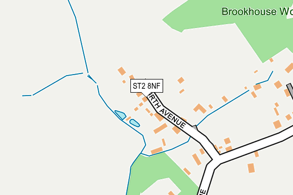 ST2 8NF map - OS OpenMap – Local (Ordnance Survey)