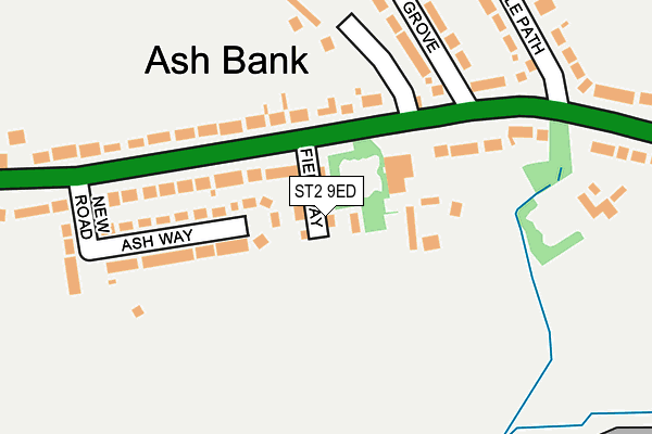 ST2 9ED map - OS OpenMap – Local (Ordnance Survey)