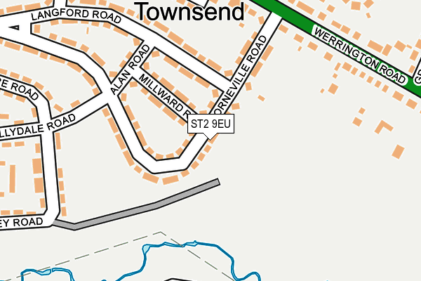 ST2 9EU map - OS OpenMap – Local (Ordnance Survey)