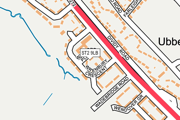 ST2 9LB map - OS OpenMap – Local (Ordnance Survey)