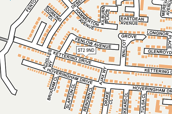 ST2 9ND map - OS OpenMap – Local (Ordnance Survey)