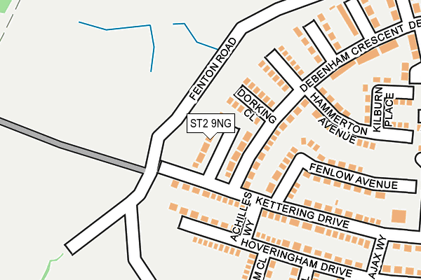 ST2 9NG map - OS OpenMap – Local (Ordnance Survey)