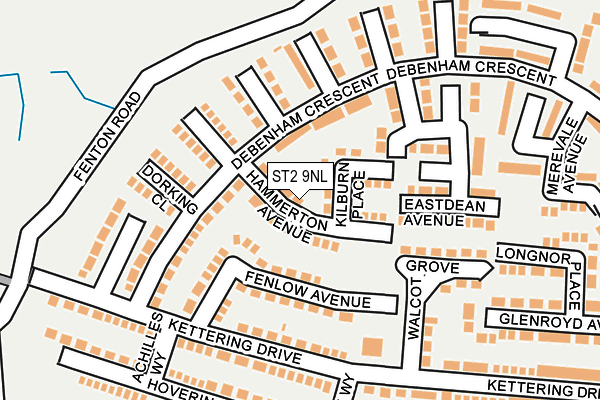 ST2 9NL map - OS OpenMap – Local (Ordnance Survey)