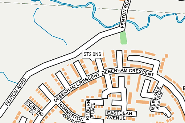 ST2 9NS map - OS OpenMap – Local (Ordnance Survey)