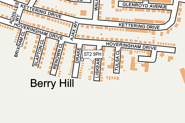 ST2 9PH map - OS OpenMap – Local (Ordnance Survey)