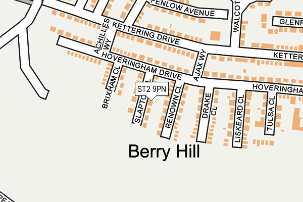 ST2 9PN map - OS OpenMap – Local (Ordnance Survey)