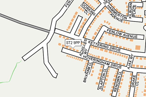 ST2 9PP map - OS OpenMap – Local (Ordnance Survey)