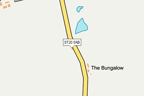 ST20 0AB map - OS OpenMap – Local (Ordnance Survey)