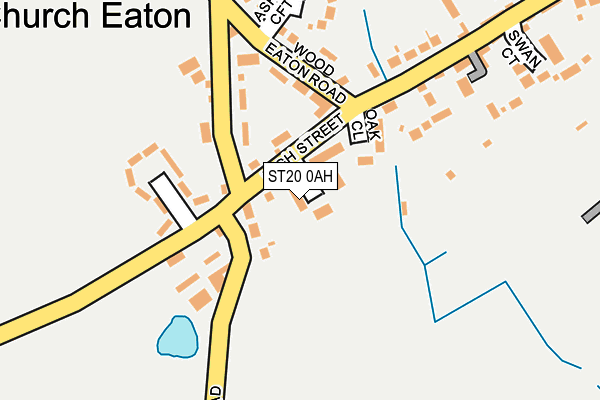 ST20 0AH map - OS OpenMap – Local (Ordnance Survey)