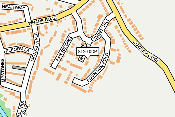 ST20 0DP map - OS OpenMap – Local (Ordnance Survey)