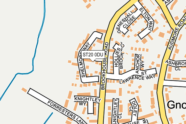 ST20 0DU map - OS OpenMap – Local (Ordnance Survey)