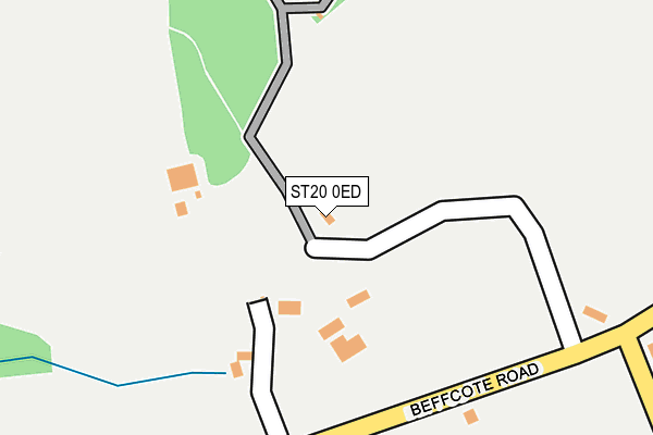 ST20 0ED map - OS OpenMap – Local (Ordnance Survey)