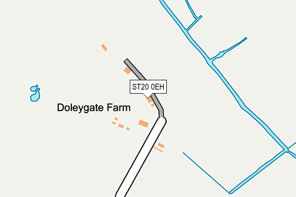 ST20 0EH map - OS OpenMap – Local (Ordnance Survey)