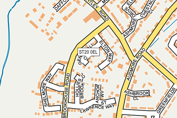 ST20 0EL map - OS OpenMap – Local (Ordnance Survey)