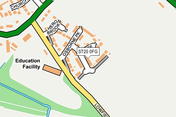 ST20 0FG map - OS OpenMap – Local (Ordnance Survey)