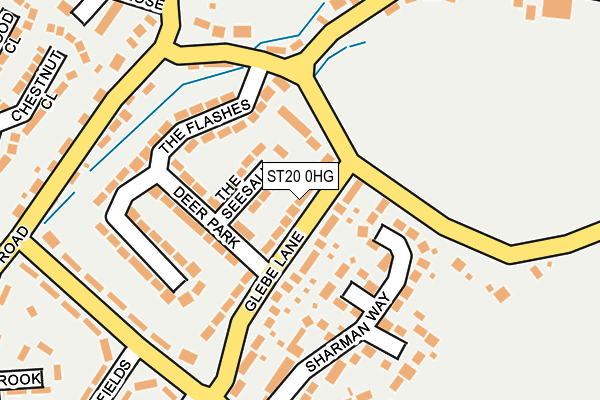 ST20 0HG map - OS OpenMap – Local (Ordnance Survey)