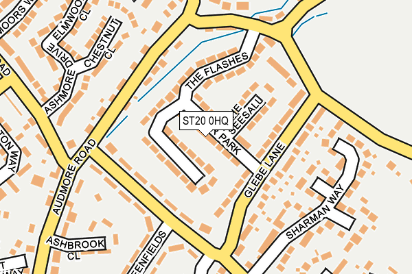 ST20 0HQ map - OS OpenMap – Local (Ordnance Survey)