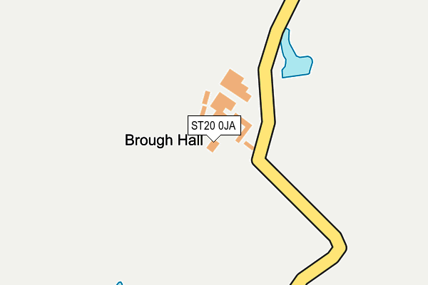 ST20 0JA map - OS OpenMap – Local (Ordnance Survey)