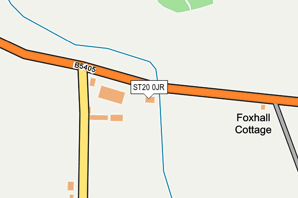 ST20 0JR map - OS OpenMap – Local (Ordnance Survey)