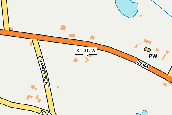 ST20 0JW map - OS OpenMap – Local (Ordnance Survey)