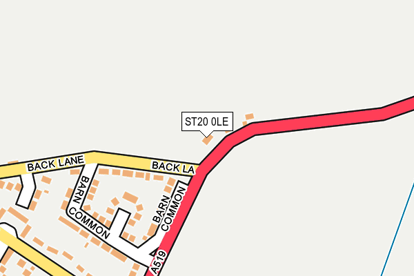 ST20 0LE map - OS OpenMap – Local (Ordnance Survey)