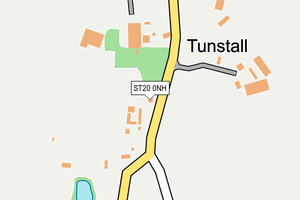ST20 0NH map - OS OpenMap – Local (Ordnance Survey)